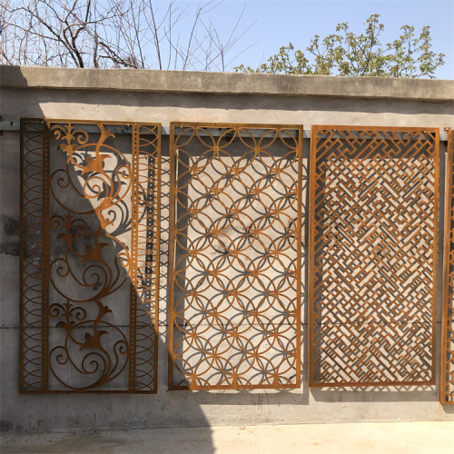 Outdoor Corten Steel Combination Decorative Screen Panel