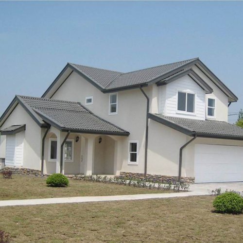 Парт дизайнындағы болат құрылымы вилла