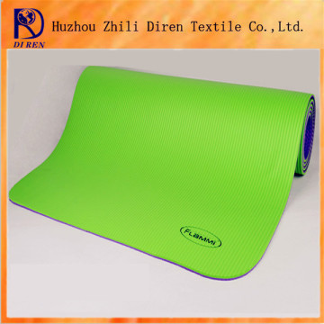 Double layers customized printed Eco-friendly anti-slip natural rubber yoga mat/ Pilate mat