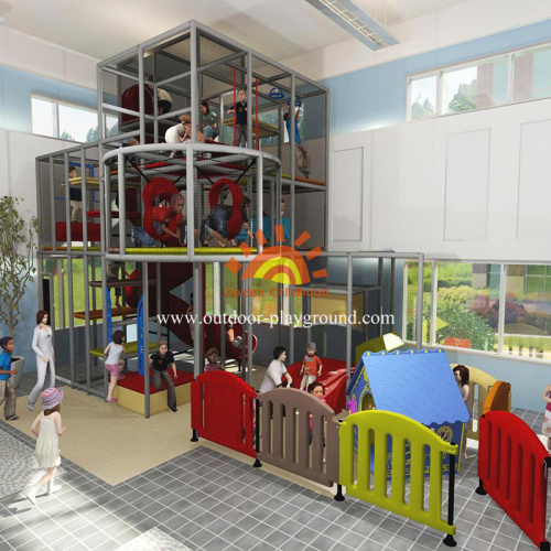 Große kommerzielle Indoor-Spielplatzstrukturen für Kinder