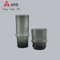 Ato Glass Vase Crystal Grey Colors Свадебные вазы