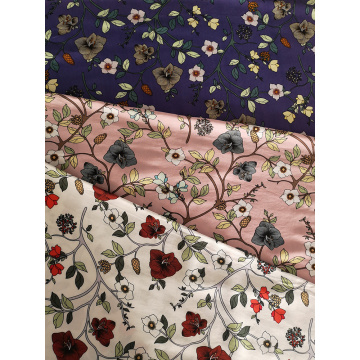 Flower Design Rayon Lightweight Challis 30S Printing Fabric