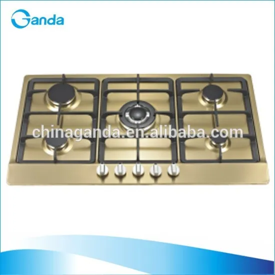 Stainless Steel Material Gas Hob with 5 Burners (GH-5S6B)