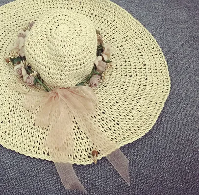 Hat accessories Headwear The seaside resort simulation flower bridesmaid decoration