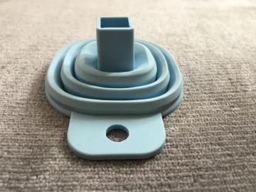 Kreatif silikon lipat kerucut corong pemisah cair