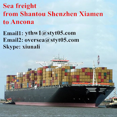 Shantou Sea Freight container shipping to Ancona