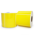 Adesivo de etiqueta amarela compatível com impressora zebra