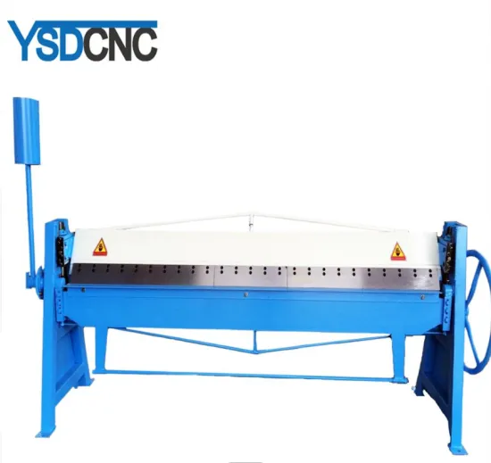 Manual Folding Machine for Bending 1.2mm Thick Sheets - 3 Meter