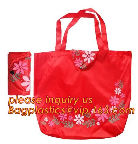 eco-friendly polyster folding bag, Polyster Foldable Bag Foldable Style, Foldable polyster shopping bag,customize design bag pro