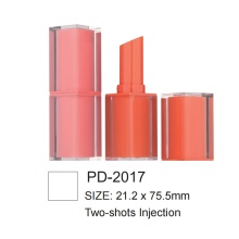 Two-shots injection empty lipstick case