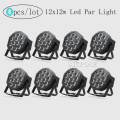 8Pcs/Lots Remote Control 12x12w RGBWA UV 6in1 Led Lamp Beads Led Par Lights RGBW 4in1 DMX512 Disco Professional Stage Lighting
