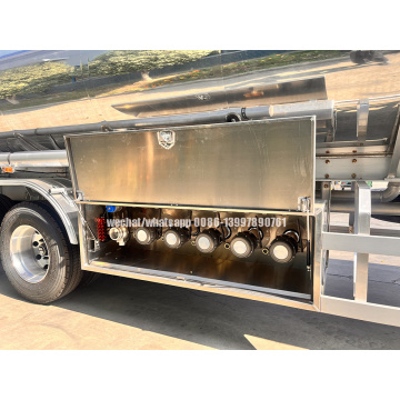 45000 liters Polished Mirror Surface Aluminium Alloy Fuel Tank Trailer