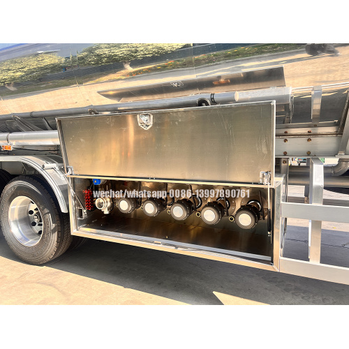 45000 liters Polished Mirror Surface Aluminium Alloy Fuel Tank Trailer