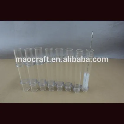 glass tube connected vase