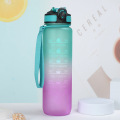 Plastic Sport Water Bottle with Time Marker BPA Free