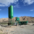 Stationary type HZS75 concrete batching plant