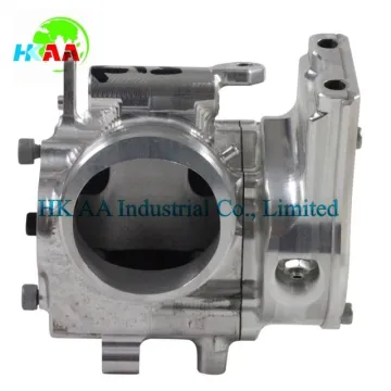 5 axis precision machined motorbike throttle body with TS16949 certification made in China