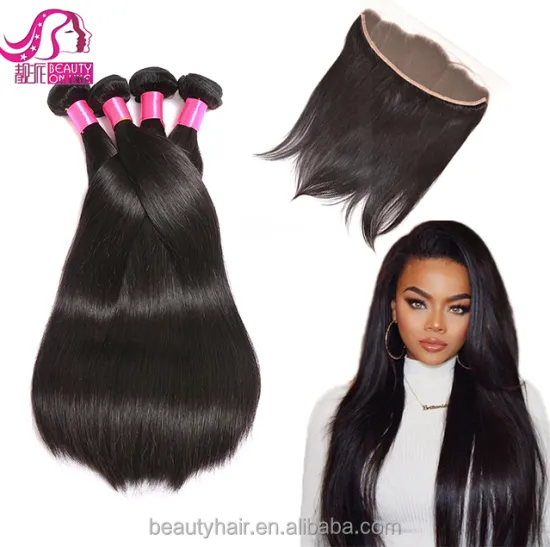 7A Grade Full Raw Indian Remy Hair Frontal Closure 13x4 Ear to Ear Lace Frontals with Baby Hair Indian