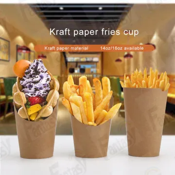 8oz go snacks cup French Fries paper cup
