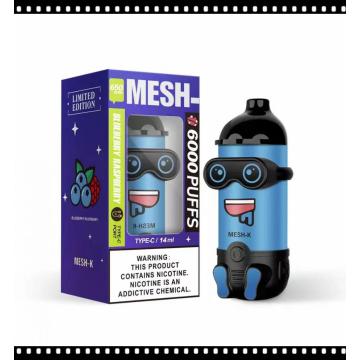 Mesh-K 6000 Puffs Einweg-Kit Vape Großhandel