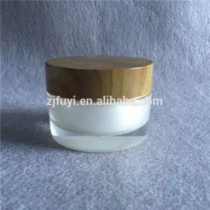 Bamboo cream jar, wooden cosmetic jars