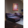 Sofá modular púrpura opulenta