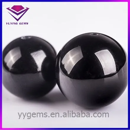 Semi Precious Polished Natural Black Onyx Agate Beads Stone Price