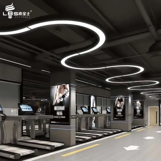 Customizable Design: Gym Ceiling Lights - Linear Pendant & Chandelier with LED Technology