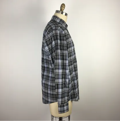 Men's Plaid Mesh Long Sleeves Shirts