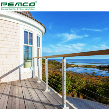 Stainless Steel Wire Rope Balustrade Deck Railing Systems
