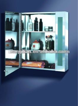 2017 hot sale stainless steel bathroom cabinet with mirror