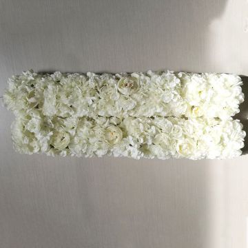 Customized Pink and White Roses & Orchids Artificial Flower Runner for Wedding Decor YR 2110
