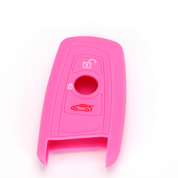 Silicone smart key case for BMW 3 buttons