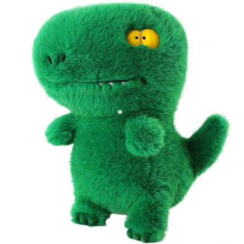Binocular green dinosaur plush toy for children