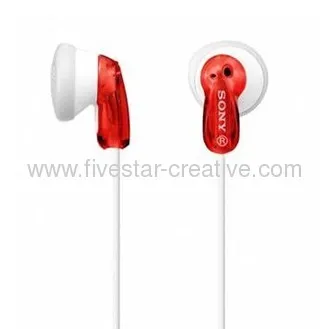 Sony Mdr-e9lp Red Earbud In-ear Headphone-red 