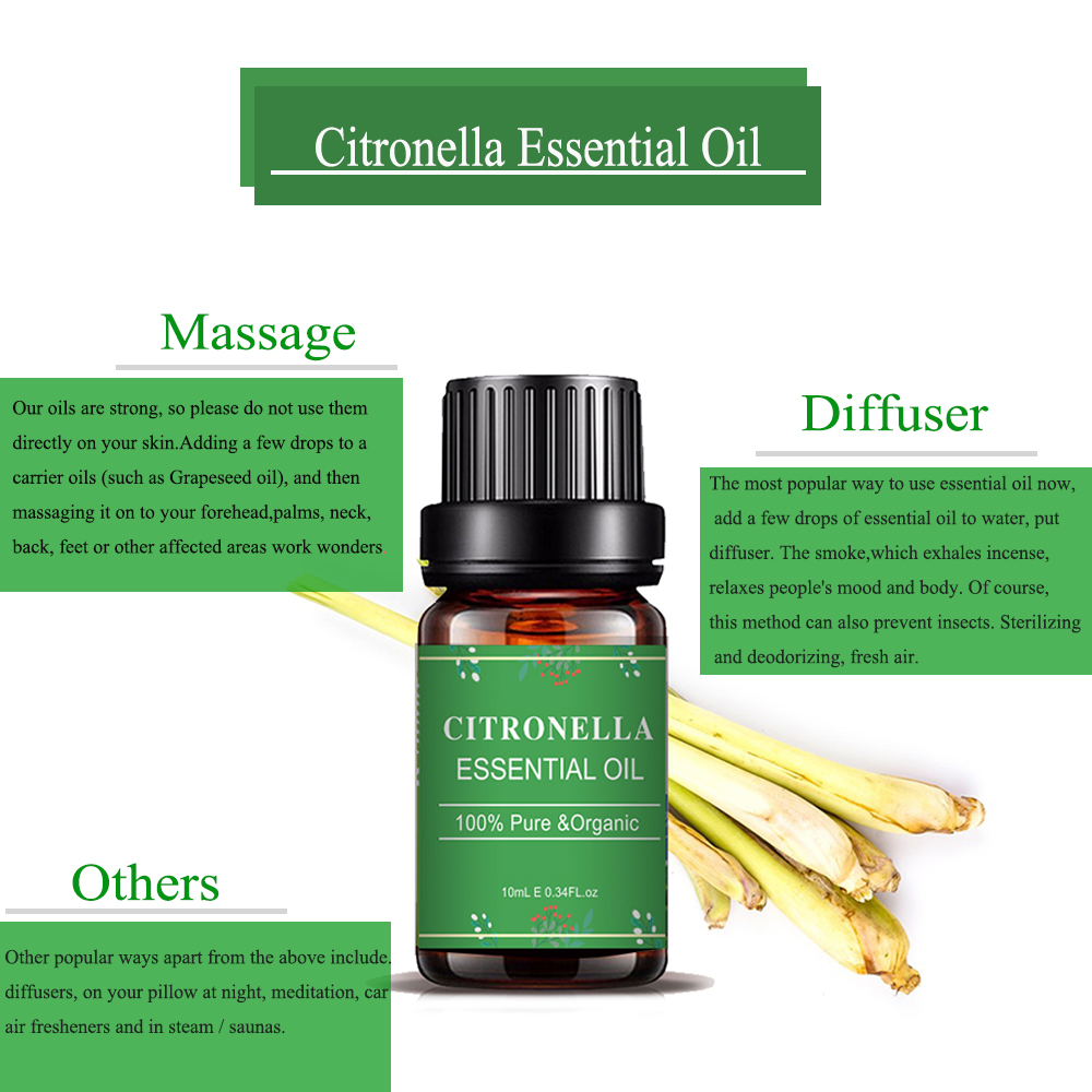 Private Label Therapeutic Grade Citronella Essential Oil