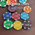 Europe Country's Poker Chips Custom Logo