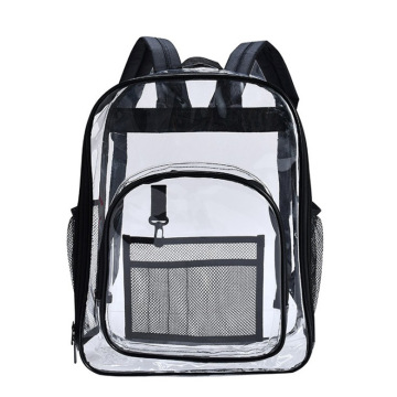 PVC Transparent School Bag - Waterproof Clear Backpack for Women