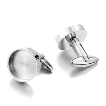 Iwucha Aceon 16mm قطر 3 مم جولة Cabochon Diy Standser Base Cuff Link