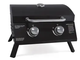 Portable Outdoor Camping Grills Stainless Steel 304 Bbq Double Side Burner Bbq Gas Grill