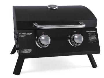 Portable Outdoor Camping Grills Stainless Steel 304 Bbq Double Side Burner Bbq Gas Grill