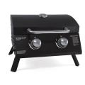 Grils de camping extérieurs portables en acier inoxydable 304 BBQ Double brûleur BBQ Gas Grill