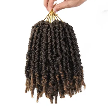 new styles pre twisted passion bomb twist hair synthetic crochet braiding hair spring twist crochet hair