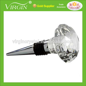 Wholesale custom design Crystal Wine Bottle Stopper for Vacuum Sealed Wine use