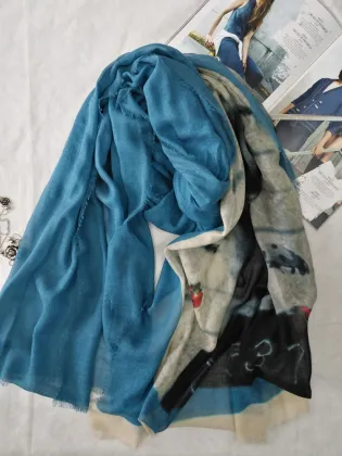 silk and cashmere shawl