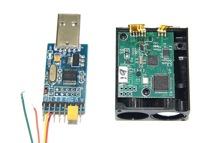 TTL to USB connector 100m High Frequency LiDAR Sensor