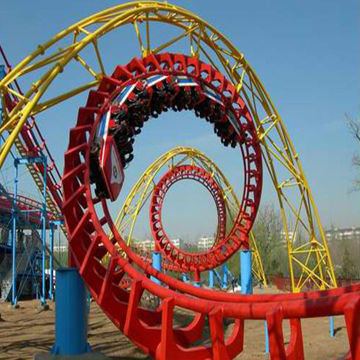Adventure kids love thrilling suspension big type roller coaster, 24 seats, made in China for sale
