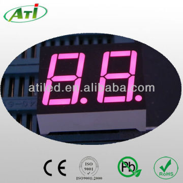 0.28 inch red double digit 7 segment LED display, 2 digit LED
