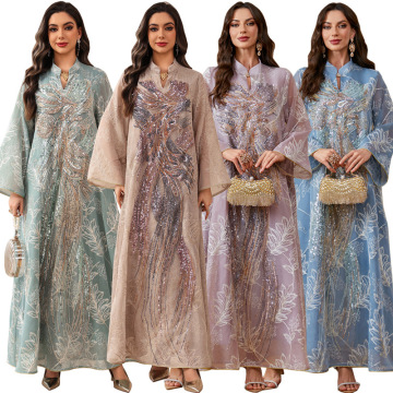 لباس شب لوکس منجوق Jalabiya Abaya