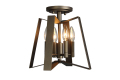 4 Light Modern Steel Semi-Flush Mount